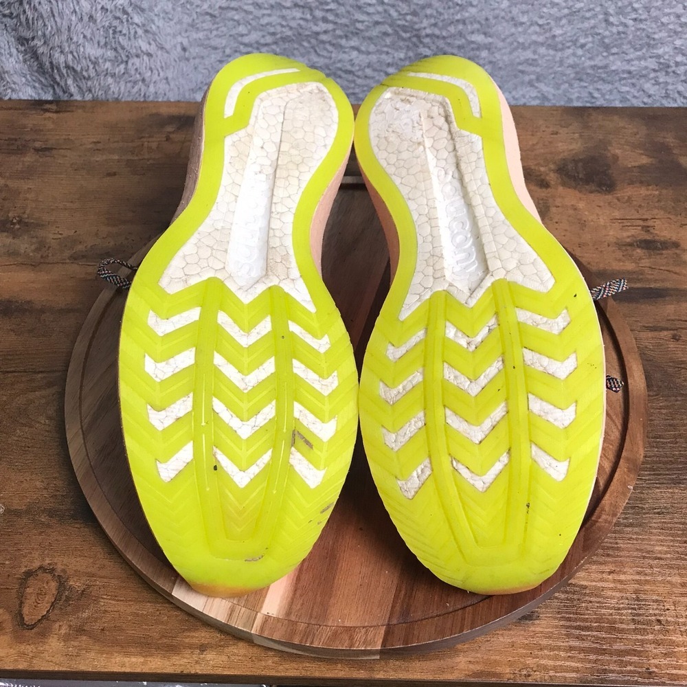 Saucony Men's Bright Orange Athletic Running Shoes - Picture 9 of 12